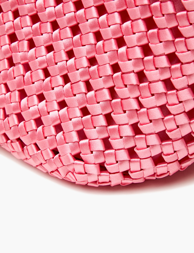 Розовая женская плетеная сумка MASCOTTE 647-4111-206 | ракурс 7