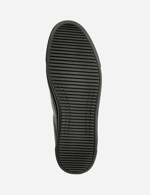 Черные мужские кожаные кроссовки MASCOTTE 58-121221-0102 | ракурс 4