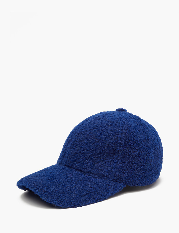 Синяя плюшевая кепка MASCOTTE 746-2204-2403 | ракурс 3