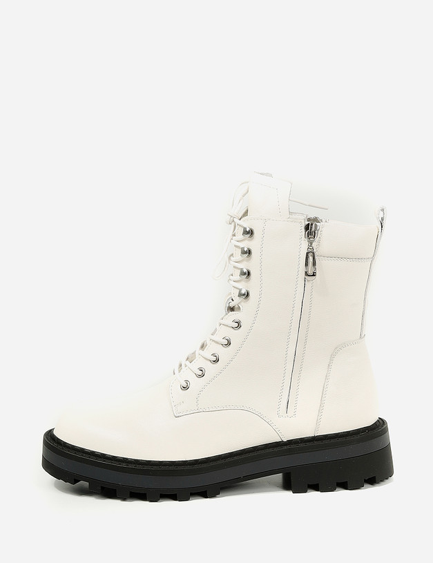 Белые женские ботинки MASCOTTE 58-122622-0101 | ракурс 2