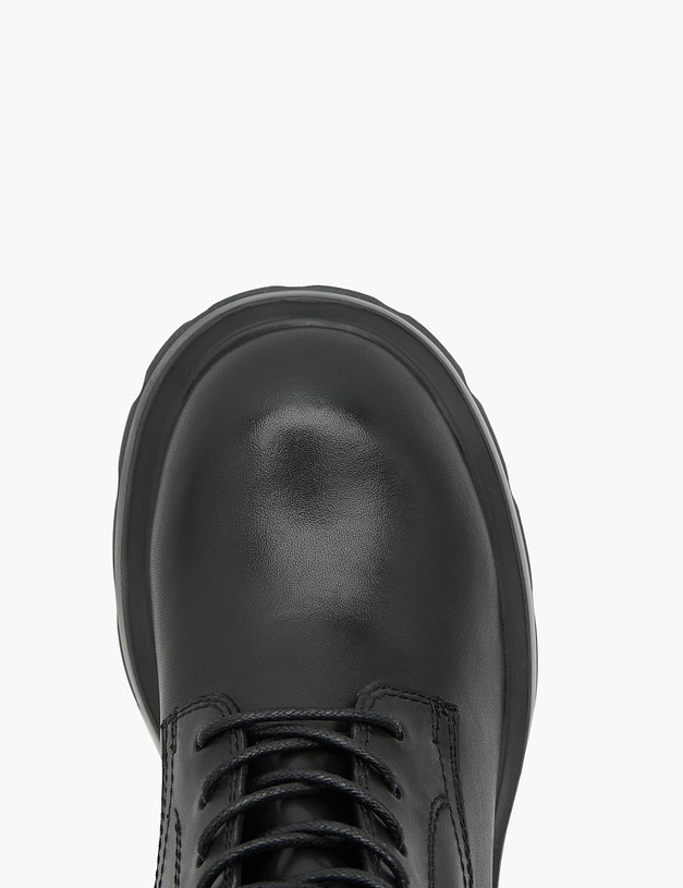 Черные женские сапоги со шнуровкой MASCOTTE 15-320221-0102 | ракурс 5
