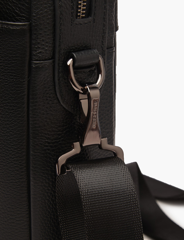 Черный мужской портфель MASCOTTE 602-3206-102 | ракурс 5