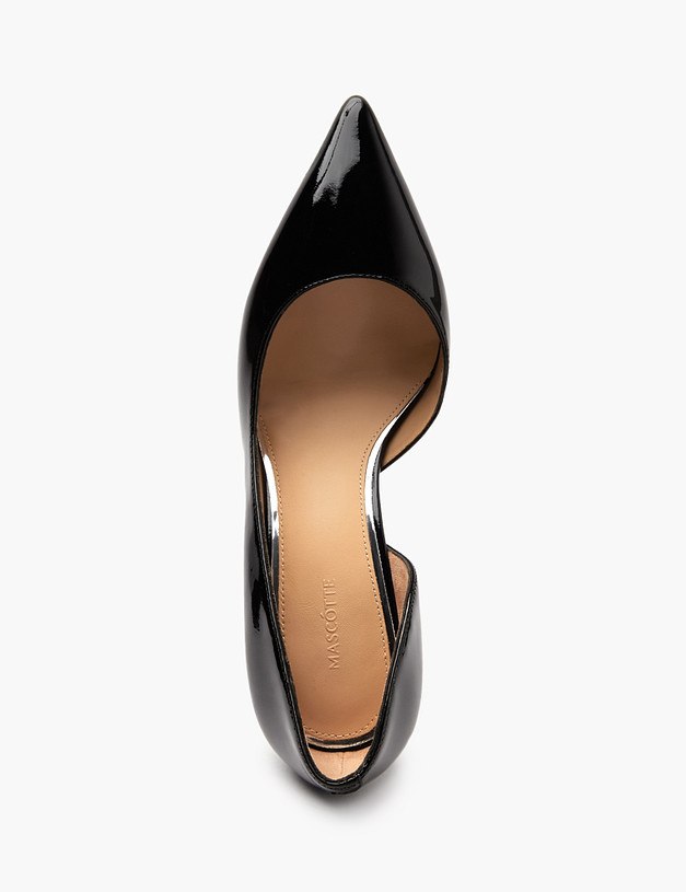 Черные лакированные женские туфли MASCOTTE 172-4122712-3701M | ракурс 4