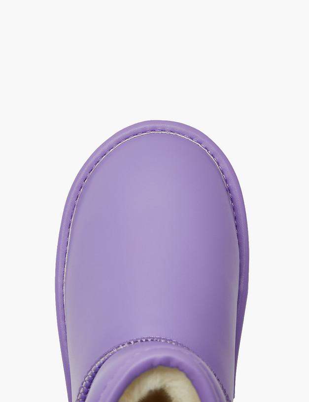 Фиолетовые кожаные угги для девочек MASCOTTE 98-320155-0607 | ракурс 5
