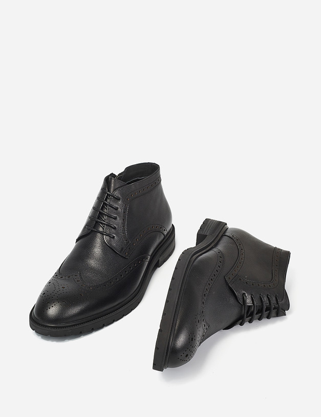 Черные мужские ботинки MASCOTTE 128-122322-0102 | ракурс 8