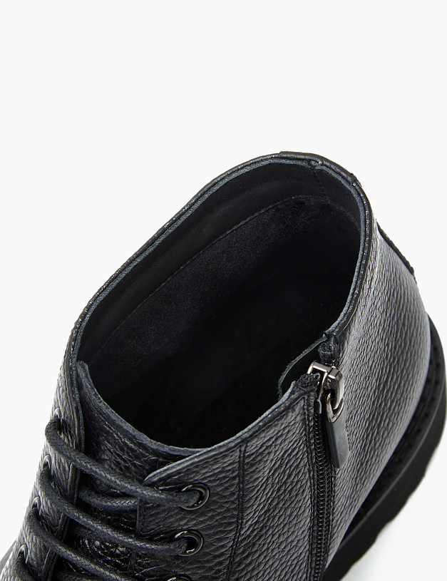 Черные кожаные мужские ботинки MASCOTTE 128-3221526-0102 | ракурс 6