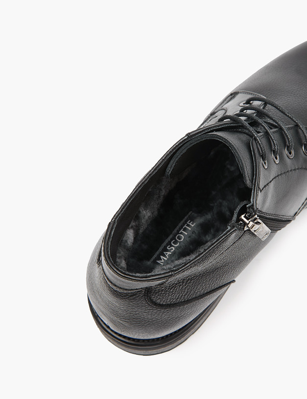 Черные зимние мужские ботинки MASCOTTE 58-322434-0102 | ракурс 6