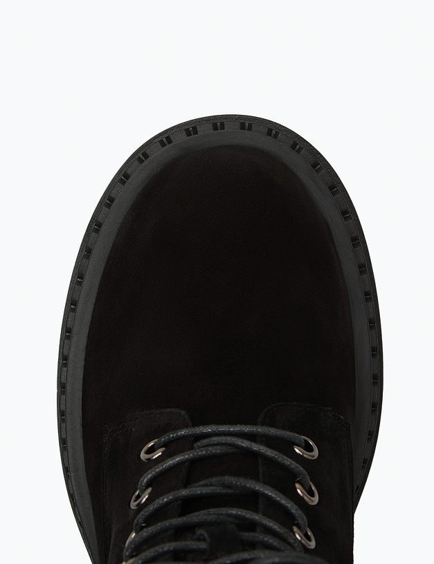 Черные женские зимние ботинки из велюра MASCOTTE 175-3202933-3605M | ракурс 5