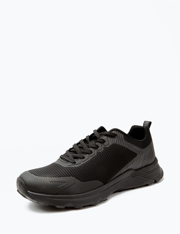 Черные мужские кроссовки из текстиля MASCOTTE 189-411321-0202 | ракурс 3