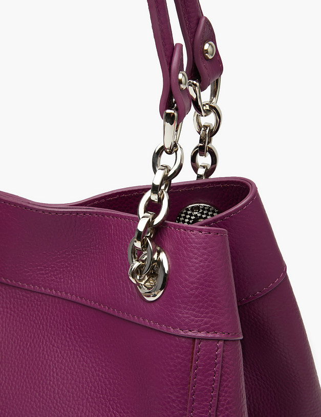 Фиолетовая кожаная женская сумка MASCOTTE 660-2254-106 | ракурс 5