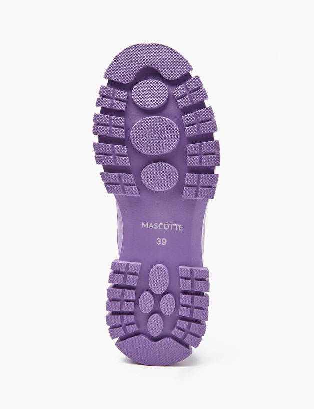 Фиолетовые женские зимние ботинки MASCOTTE 233-122631-4626M | ракурс 6