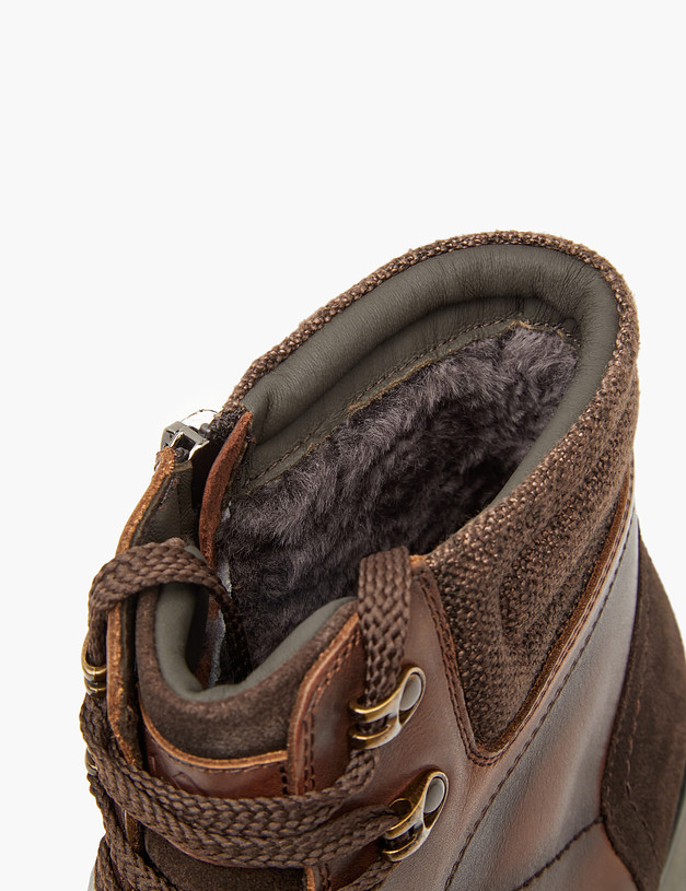 Коричневые мужские зимние ботинки MASCOTTE 58-3292631-4186M | ракурс 6