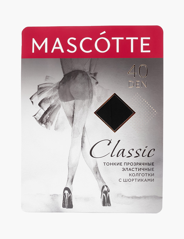 Черные женские колготки MASCOTTE MAS Classic_40_p.2_N | ракурс 1