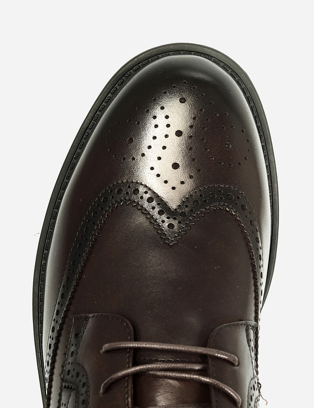 Мужские ботинки цвета горького шоколада MASCOTTE 58-1211332-0109 | ракурс 6