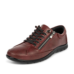 245-01WB-1539ST Полуботинки женские и.кожа/текстиль бордо, INSTREET