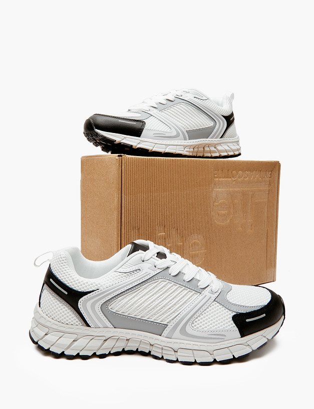 Белые мужские кроссовки MASCOTTE 158-410621-0201 | ракурс 7