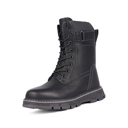 248-32BO-731SW Полусапоги мальчиковые и.кожа/и.мех черн, ZENDEN first