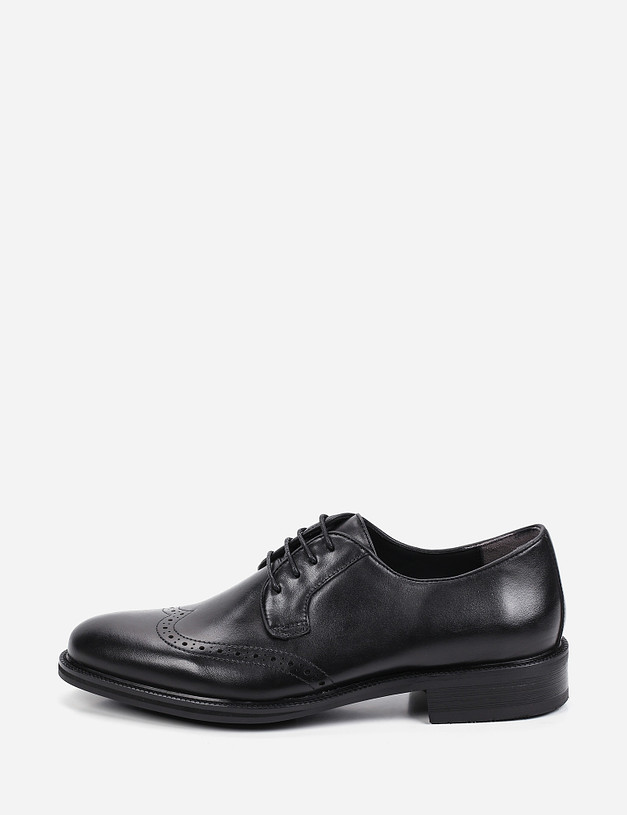 Черные мужские ботинки дерби MASCOTTE 128-025415-0102 | ракурс 2