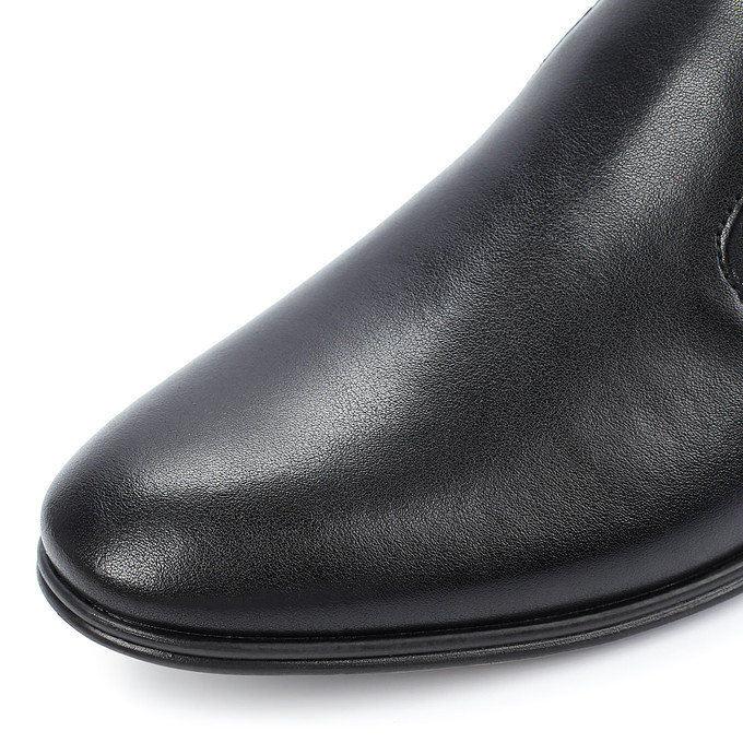Черные мужские кожаные полуботинки «Томас Мюнц»