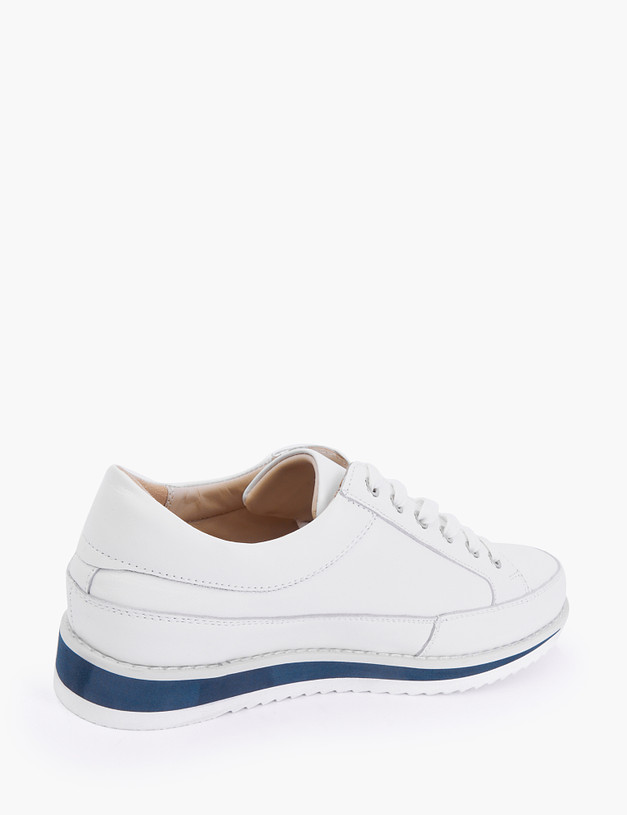 Белые женские кроссовки на акцентной подошве MASCOTTE 58-2141411-3569M | ракурс 4