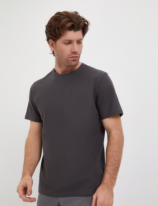 Темно-серая мужская футболка MASCOTTE 873-4105-2610 | ракурс 3