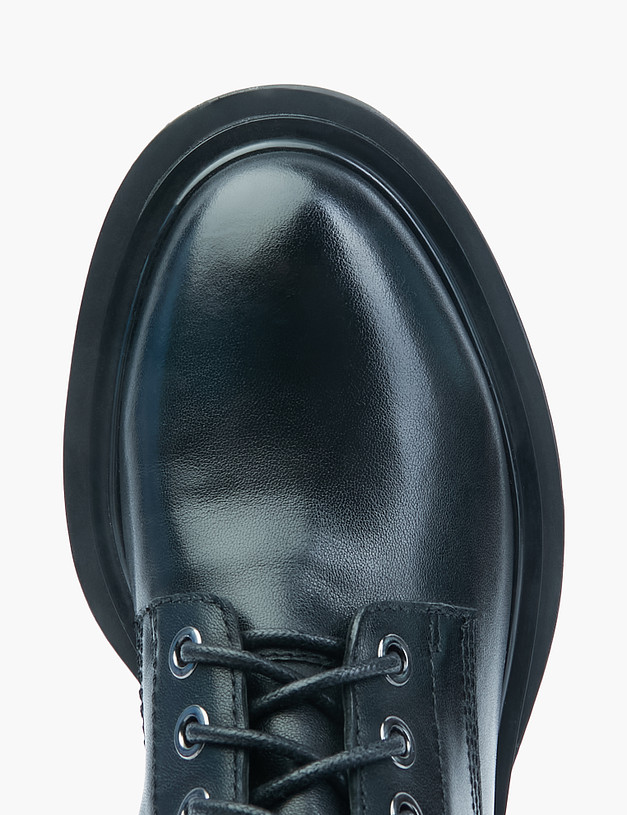 Черные женские ботинки из кожи MASCOTTE 99-2260821-3100M | ракурс 4