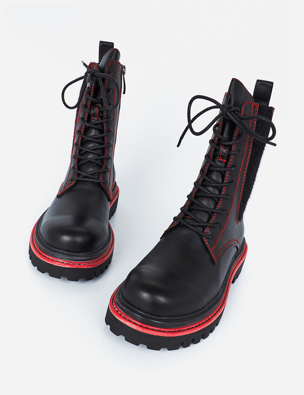 Черные женские ботинки MASCOTTE 51-120621-0120 | ракурс 7