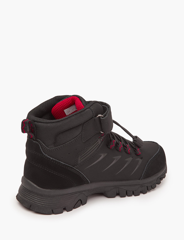 Черные спортивные ботинки для мальчиков на зиму MASCOTTE 189-324431-0602 | ракурс 4