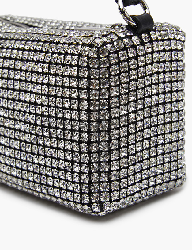 Черная женская сумка с кристаллами MASCOTTE 626-4165-202 | ракурс 7