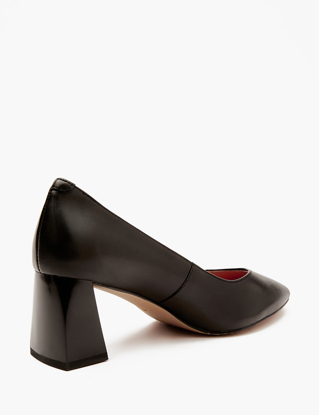 Черные женские туфли на квадратном каблуке MASCOTTE 126-413511-3501M | ракурс 3