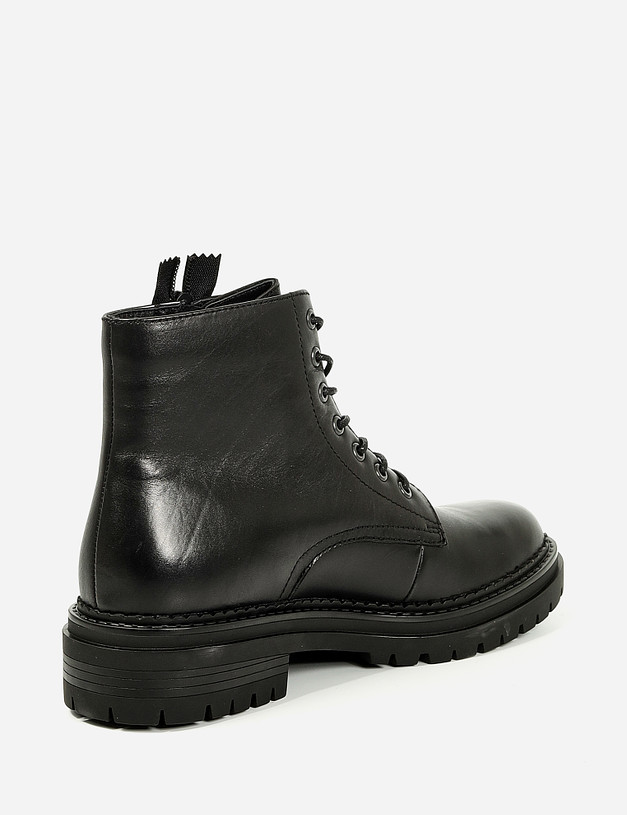Черные женские ботинки с боковой молнией MASCOTTE 22-120221-3410M | ракурс 4