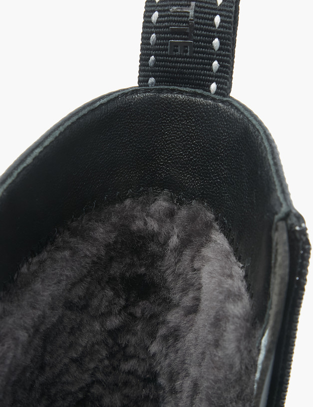 Черные женские ботинки с мехом MASCOTTE 58-226431-0102 | ракурс 6