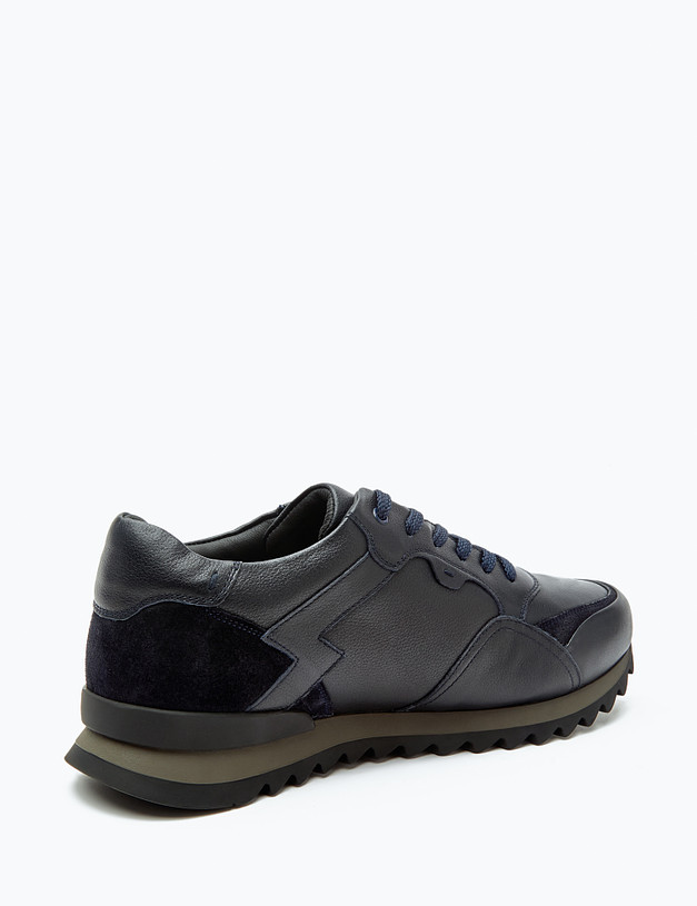 Темно-синие мужские кроссовки на меху MASCOTTE 58-2215535-3110M | ракурс 3