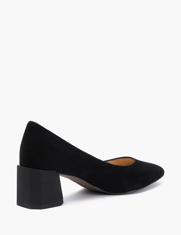 Черные велюровые женские туфли MASCOTTE 21-211611-3605M | ракурс 3