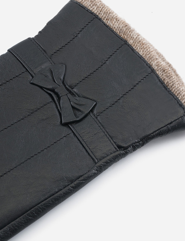 Кожаные теплые женские перчатки MASCOTTE 717-0208-0502 | ракурс 3