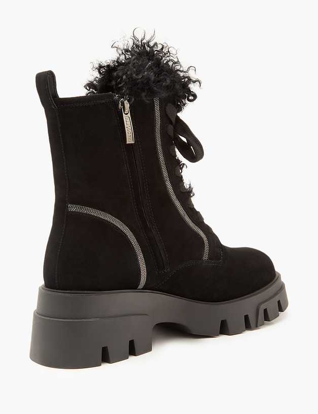 Черные зимние женские ботинки MASCOTTE 15-3204636-3605M | ракурс 3