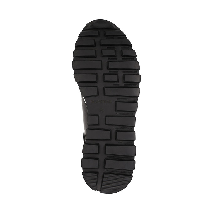 Женские кожаные черные кроссовки "Саламандер"