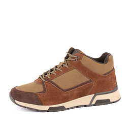 179-42MV-168VR Ботинки для активного отдыха мужские кож.спилок-спилок/ворс.ткань корич, Quattrocomforto