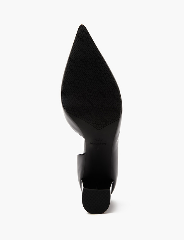 Черные лакированные женские туфли MASCOTTE 172-4122712-3701M | ракурс 5