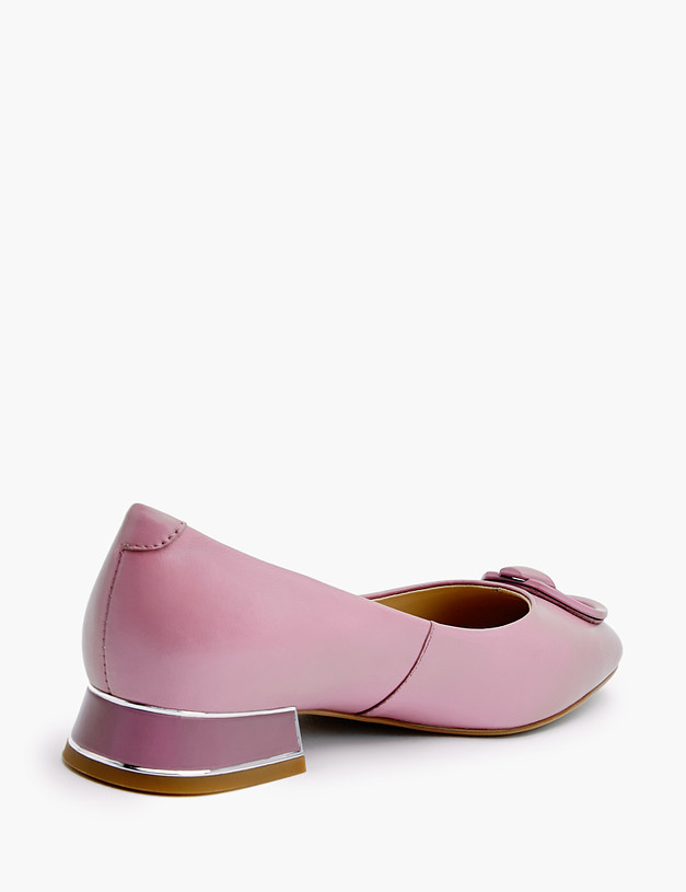 Розовые кожаные женские туфли MASCOTTE 126-210511-6527M | ракурс 3
