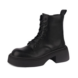 40-42WA-087VR Ботинки женские кож.спилок/ворс.ткань черн, Zenden