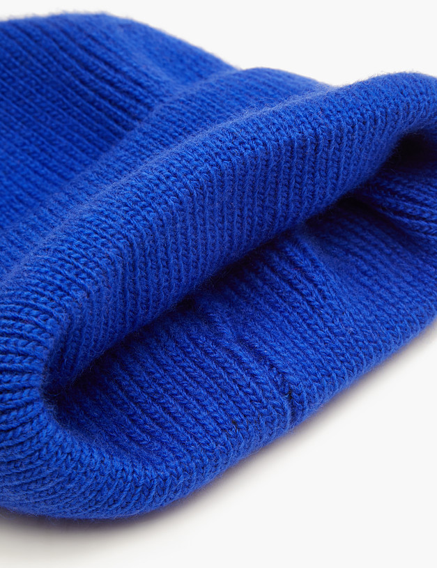 Синяя женская шапка MASCOTTE 781-1214-7503 | ракурс 4