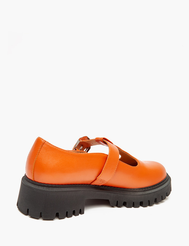 Оранжевые женские туфли Мэри Джейн MASCOTTE 234-123516-7510M | ракурс 4