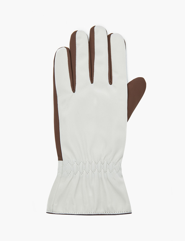 Белые женские перчатки MASCOTTE 717-2219-201 | ракурс 3