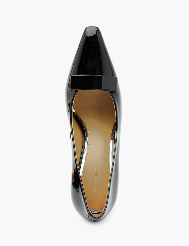 Черные лакированные женские туфли MASCOTTE 172-3202512-3701M | ракурс 5