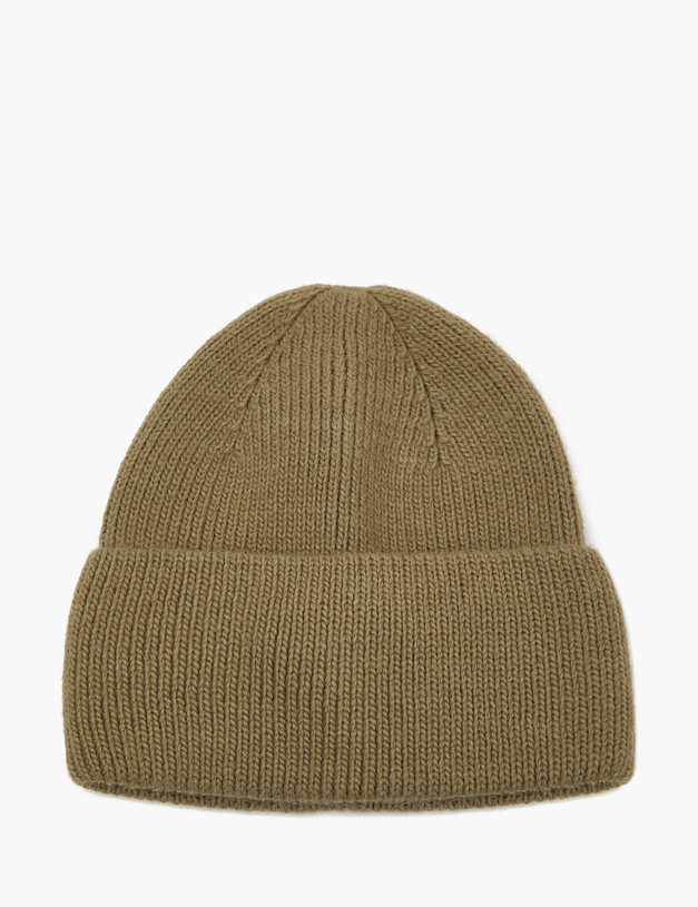 Оливковая женская шапка MASCOTTE 781-3216-7504 | ракурс 2