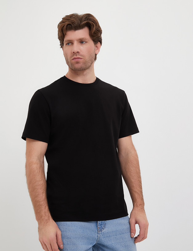 Черная мужская футболка MASCOTTE 873-4108-2602 | ракурс 1