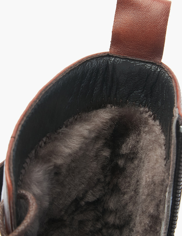 Коричневые женские ботинки с пряжкой MASCOTTE 58-225332-0109 | ракурс 6