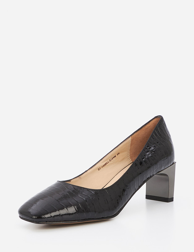 Черные лаковые женские туфли MASCOTTE 21-120611-5124M | ракурс 3