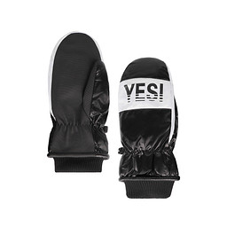 YU-42-38186-074 Варежки жен.. текстиль/текстиль черн, INSTREET